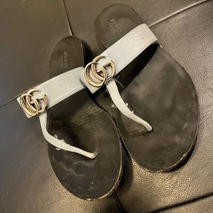 Authentic baby blue gucci slides.Size 38 1/2.